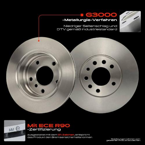 Frankberg 2x Bremsscheiben Vorderachse für Opel Calibra A Speedster Vectra B CC C89 E01 1991-2006 Bild Frankberg 2x Bremsscheiben Vorderachse für Opel Calibra A Speedster Vectra B CC C89 E01 1991-2006
