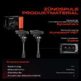 2x Zündmodul Zündspule für Chrysler Sebring Cabriolet Mitsubishi Carisma Stufenheck Colt IV V Galant VI