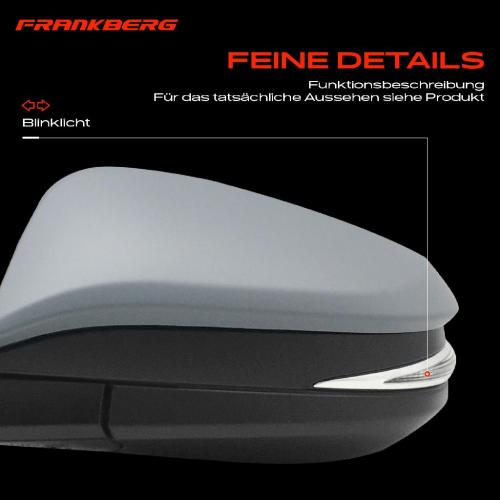 Frankberg 1x Außenspiegel Links für Toyota RAV 4 IV A4 2.0L 2.2L 2.5L 2012-2019 Bild Frankberg 1x Außenspiegel Links für Toyota RAV 4 IV A4 2.0L 2.2L 2.5L 2012-2019