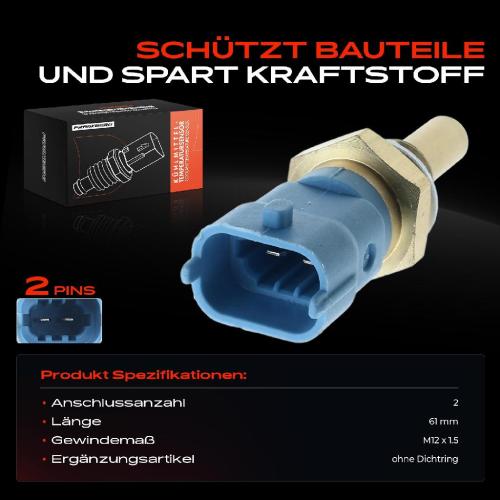 Frankberg 1x Kühlmitteltemperatur Sensor Temperatursensor für Fiat Ducato Iveco Daily III IV Bild Frankberg 1x Kühlmitteltemperatur Sensor Temperatursensor für Fiat Ducato Iveco Daily III IV