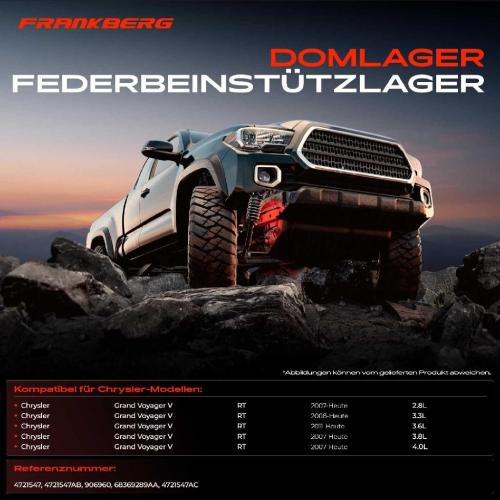 1x Domlager Federbeinstütz lager für Chrysler Grand Voyager V Dodge Caravan Bild 1x Domlager Federbeinstütz lager für Chrysler Grand Voyager V Dodge Caravan