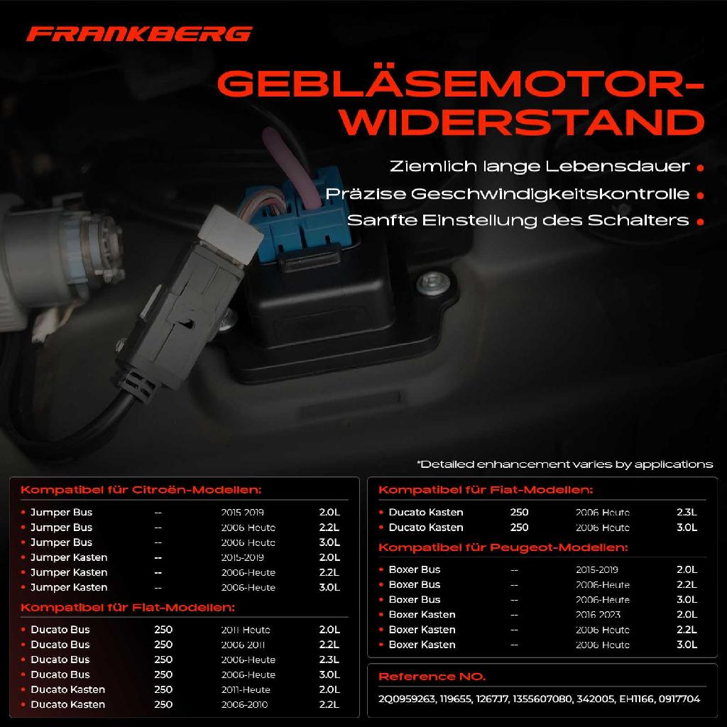 1x Widerstand Vorwiderstand Gebläsemotor für Fiat Ducato Peugeot Citroen Jumper