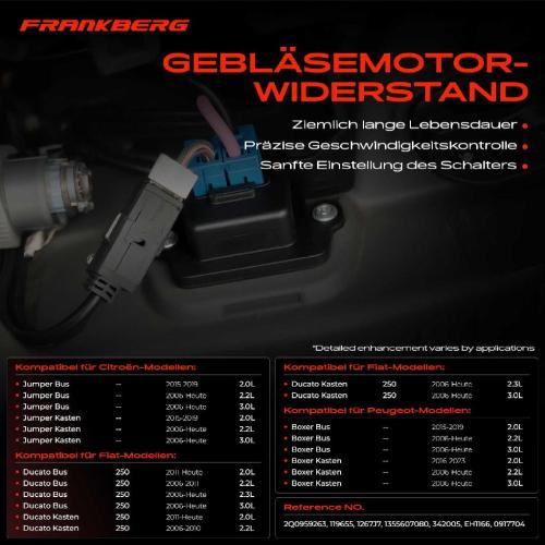 1x Widerstand Vorwiderstand Gebläsemotor für Fiat Ducato Peugeot Citroen Jumper Bild 1x Widerstand Vorwiderstand Gebläsemotor für Fiat Ducato Peugeot Citroen Jumper