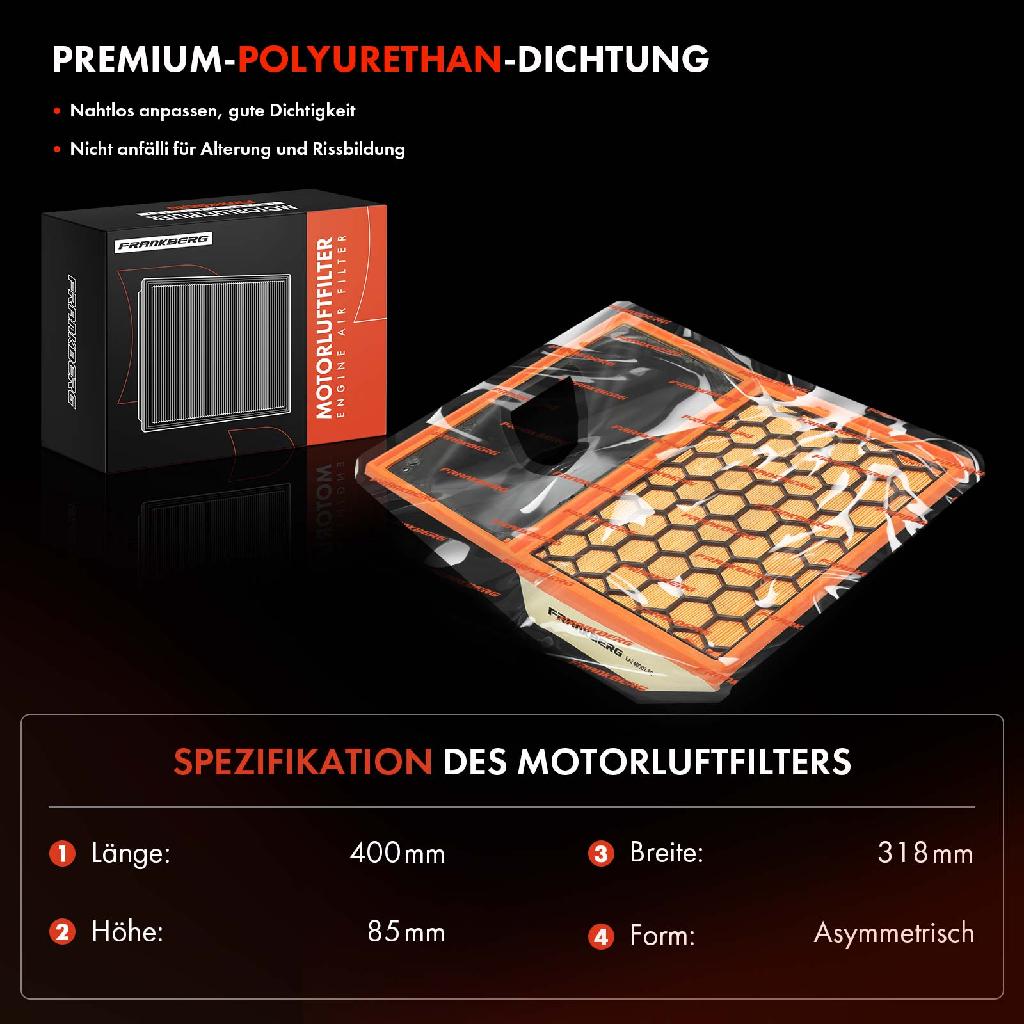 1x Luftfilter Filtereinsatz für Iveco Daily IV V VI Kasten Daewoo Nubira J100