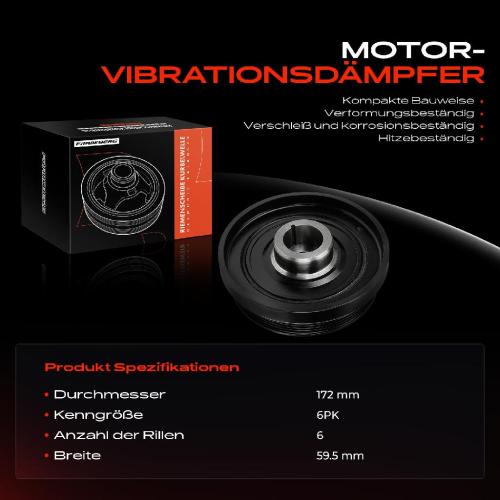 1x Riemenscheibe Kurbelwelle für Hyundai iX35 EL ELH LM Santa Fé CM KIA Sorento II Bild 1x Riemenscheibe Kurbelwelle für Hyundai iX35 EL ELH LM Santa Fé CM KIA Sorento II