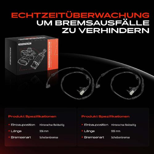 2x Warnkontakt Bremsbelagverschleiß Hinten für Jaguar XE X760 XF X260 2.0L 3.0L Bild 2x Warnkontakt Bremsbelagverschleiß Hinten für Jaguar XE X760 XF X260 2.0L 3.0L