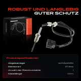 1x Abgastemperatursensor für Nissan Qashqai I 2.0L 2008-2013