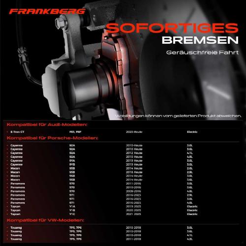 4x Bremsbeläge Vorderachse für VW Touareg Van Audi E-Tron GT Stufenheck 2009-2025 Bild 4x Bremsbeläge Vorderachse für VW Touareg Van Audi E-Tron GT Stufenheck 2009-2025