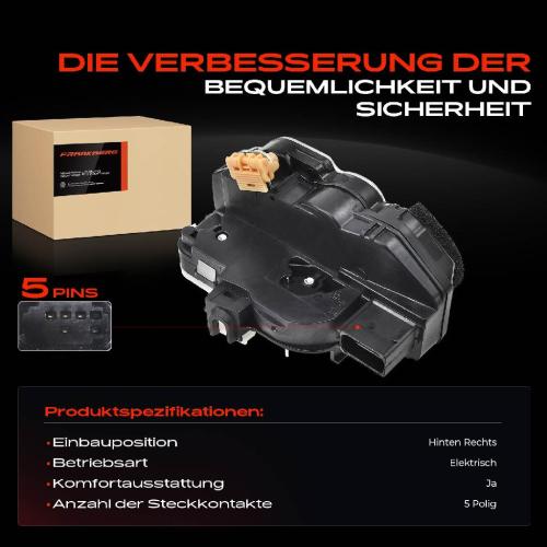 Frankberg 1x Türschloss Hinten Rechts für Opel Astra J Caravan GTC Stufenheck Insignia A Country Tourer Bild Frankberg 1x Türschloss Hinten Rechts für Opel Astra J Caravan GTC Stufenheck Insignia A Country Tourer