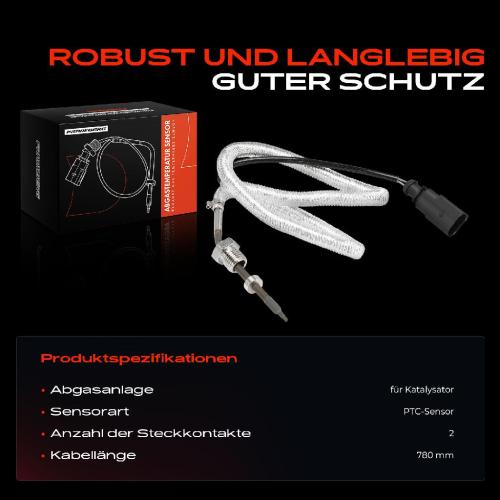 1x Abgastemperatursensor für Mitsubishi Lancer VIII CYA CZA 2008-2017 Bild 1x Abgastemperatursensor für Mitsubishi Lancer VIII CYA CZA 2008-2017