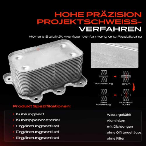 1x Ölkühler Motoröl für Mercedes-Benz W211 W463 W163 W220 E400 ML400 G400 S400 CDI Bild 1x Ölkühler Motoröl für Mercedes-Benz W211 W463 W163 W220 E400 ML400 G400 S400 CDI