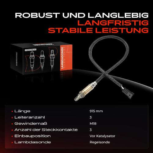 1x Lambdasonde Regelsonde Vor Katalysator für Alfa Romeo Spider GTV Fiat Lancia 1.8L 2.0L 3.0L Bild 1x Lambdasonde Regelsonde Vor Katalysator für Alfa Romeo Spider GTV Fiat Lancia 1.8L 2.0L 3.0L