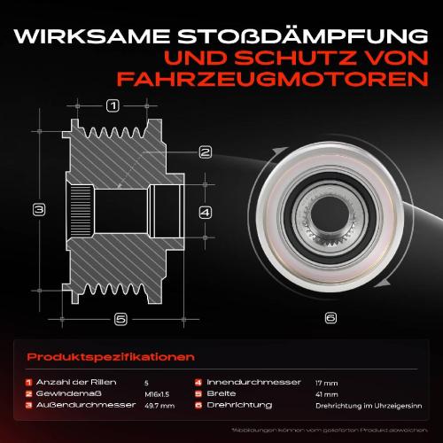 1x Generatorfreilauf Lichtmaschine für Mercedes-Benz W168 W169 W245 Smart Forfour Bild 1x Generatorfreilauf Lichtmaschine für Mercedes-Benz W168 W169 W245 Smart Forfour