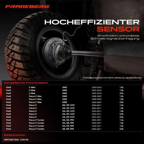 Frankberg 1x ABS Sensor Vorderachse beidseitig für Ford C-Max Focus II Cabriolet Stufenheck Turnier Mondeo IV Bild Frankberg 1x ABS Sensor Vorderachse beidseitig für Ford C-Max Focus II Cabriolet Stufenheck Turnier Mondeo IV