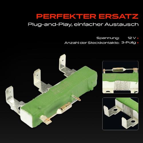1x Widerstand Vorwiderstand Gebläsemotor für VW Polo Transporter T3/T4 Multivan T5 Bild 1x Widerstand Vorwiderstand Gebläsemotor für VW Polo Transporter T3/T4 Multivan T5