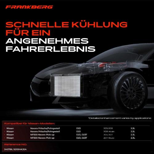 Frankberg 1x Kondensator Klimaanlage für Nissan NP300 Navara Bj ab 2015 Bild Frankberg 1x Kondensator Klimaanlage für Nissan NP300 Navara Bj ab 2015