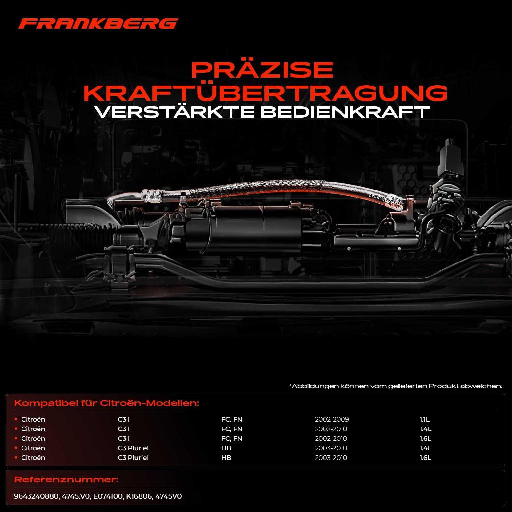 2x Seilzug Feststellbremse Hinterachse beidseitig für Citroën C3 I Pluriel HB FC FN 2002-2010