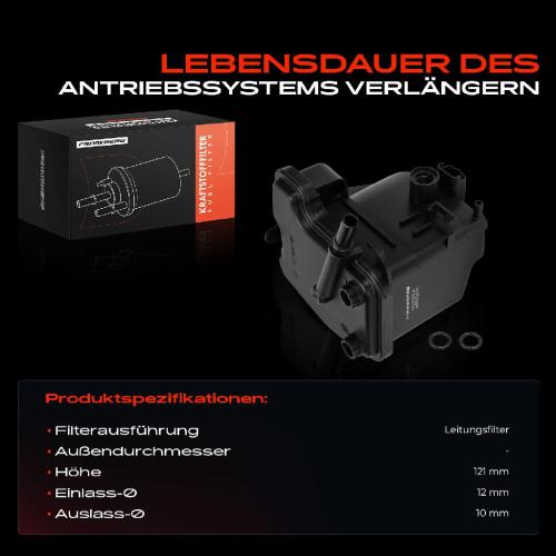 1x Kraftstofffilter für Ford Fiesta Focus 2 Citroën C3 C5 Peugeot 307 Bild 1x Kraftstofffilter für Ford Fiesta Focus 2 Citroën C3 C5 Peugeot 307