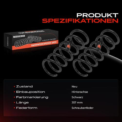 2x Fahrwerksfeder Hinterachse für VW Touareg 7P5 7P6 3.0L 2010-2018 Bild 2x Fahrwerksfeder Hinterachse für VW Touareg 7P5 7P6 3.0L 2010-2018