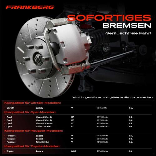 2x Bremsscheiben Hinterachse für Opel Vivaro C Combi Platform Cabin Zafira Life Bj ab 2016 Bild 2x Bremsscheiben Hinterachse für Opel Vivaro C Combi Platform Cabin Zafira Life Bj ab 2016