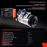 1x Klimakompressor für BMW 5ER E60 2.0L 2007-2010