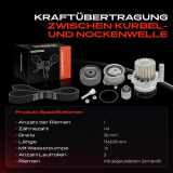 1x Zahnriemensatz Zahnriemen Wasserpumpe für VW Golf V Passat Skoda Octavia Seat