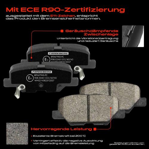 4x Bremsbeläge Hinterachse für Citroën C4 Aircross Mazda 6 Kombi Stufenheck Peugeot 4008 2012-2025 Bild 4x Bremsbeläge Hinterachse für Citroën C4 Aircross Mazda 6 Kombi Stufenheck Peugeot 4008 2012-2025