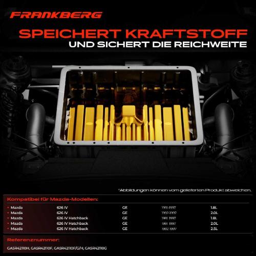 1x Kraftstofftank Kraftstoffbehälter für Mazda 626 IV GE 1.8L-2.5L Bild 1x Kraftstofftank Kraftstoffbehälter für Mazda 626 IV GE 1.8L-2.5L