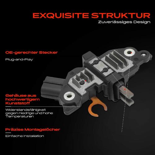 1x Lichtmaschinenregler Generatorregler für Ford Cougar EC Mondeo 2 Stufenheck BFP Bild 1x Lichtmaschinenregler Generatorregler für Ford Cougar EC Mondeo 2 Stufenheck BFP