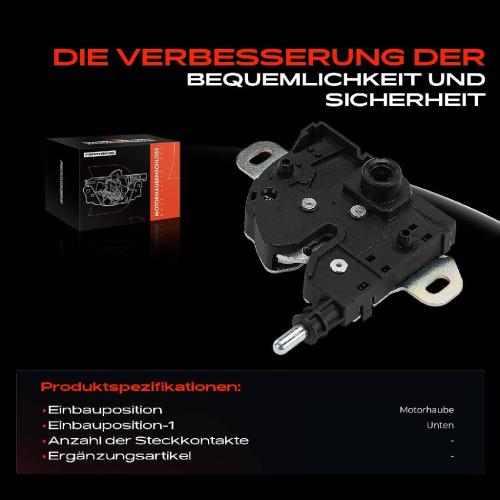 1x Motorhaubenschloss Motorhaube für Ford Transit FA FB FF FM P65 2000-2014 Bild 1x Motorhaubenschloss Motorhaube für Ford Transit FA FB FF FM P65 2000-2014