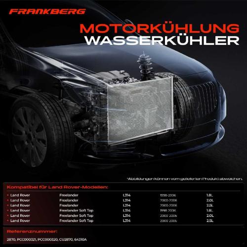 1x Kühler Wasserkühler Motorkühler für Land Rover Freelander LN Freelander Soft Top Bild 1x Kühler Wasserkühler Motorkühler für Land Rover Freelander LN Freelander Soft Top