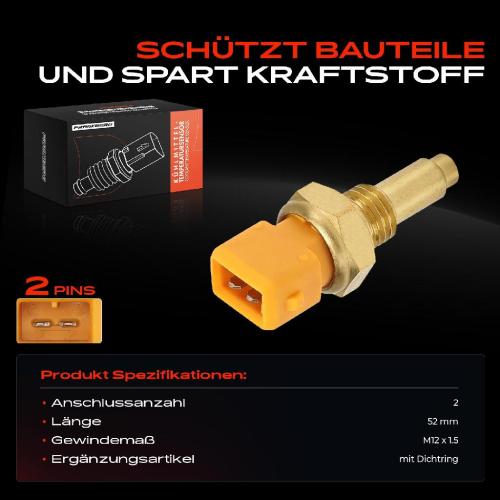 Frankberg 1x Sensor Kühlmitteltemperatur für Fiat Brava Bravo I Marea Lancia Delta II 1.6L Bild Frankberg 1x Sensor Kühlmitteltemperatur für Fiat Brava Bravo I Marea Lancia Delta II 1.6L