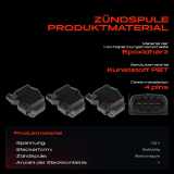 3x Zündspule Zündkerze für Smart Cabrio City-Coupe Fortwo Coupe Roadster 0.7L 2003-2007