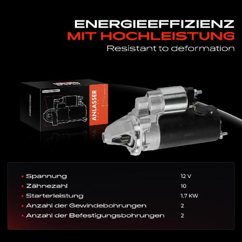 Frankberg 1x Anlasser Starter für Mercedes-Benz C124 W124 S124 W201 A124 W202 W210 W463 W126 W140 C140 R107 R129 Bild Frankberg 1x Anlasser Starter für Mercedes-Benz C124 W124 S124 W201 A124 W202 W210 W463 W126 W140 C140 R107 R129
