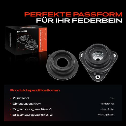 1x Domlager Federbeinstütz lager für Ford C-Max Focus Mazda 3 2003-2012 Bild 1x Domlager Federbeinstütz lager für Ford C-Max Focus Mazda 3 2003-2012