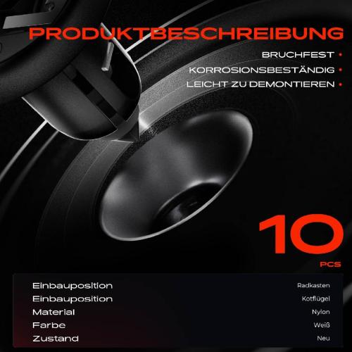 Frankberg 10x Befestigungsclips Radkasten Kotflügel für Nissan Juke F15 X-Trail T31 1.6L 2.0L Bild Frankberg 10x Befestigungsclips Radkasten Kotflügel für Nissan Juke F15 X-Trail T31 1.6L 2.0L