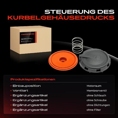 1x Ventil Kurbelgehäusentlüftung für VW T5 7EA 7EB 7JD Multivan V 7EF Touareg 7L6 Bild 1x Ventil Kurbelgehäusentlüftung für VW T5 7EA 7EB 7JD Multivan V 7EF Touareg 7L6