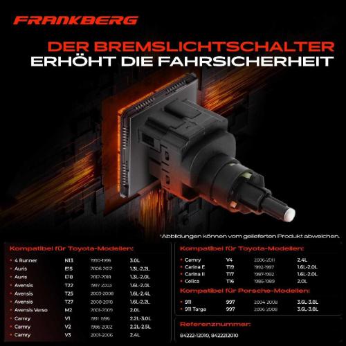 1x Bremslichtschalter für VW Taro Toyota Avensis Camry Celica Porsche Lexus Bild 1x Bremslichtschalter für VW Taro Toyota Avensis Camry Celica Porsche Lexus