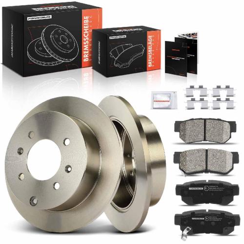 2x Bremsscheiben 4x Bremsbeläge Hinterachse für Hyundai Matrix FC Sonata IV EF KIA Magentis GD MS Bild 2x Bremsscheiben 4x Bremsbeläge Hinterachse für Hyundai Matrix FC Sonata IV EF KIA Magentis GD MS