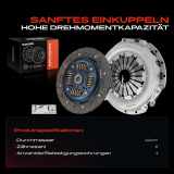 1x Kupplungssatz für Nissan Primastar Bus Kasten Pritsche/Fahrgestell Opel Vivaro A Combi Renault