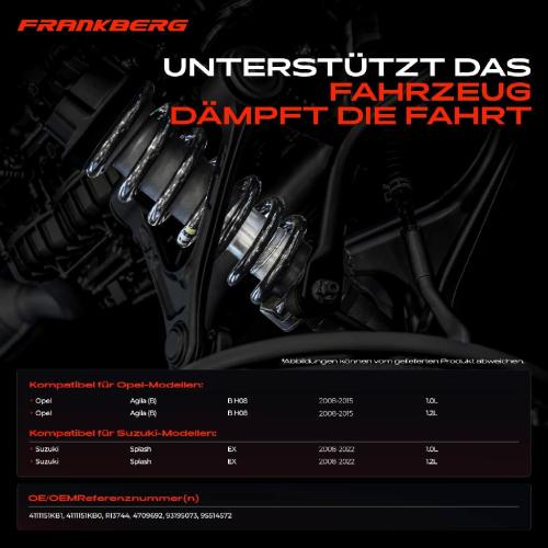 2x Fahrwerksfeder Vorderachse für Opel Agila (B) B H08 Suzuki Splash EX 1.0L 1.2L Bj ab 2008 Bild 2x Fahrwerksfeder Vorderachse für Opel Agila (B) B H08 Suzuki Splash EX 1.0L 1.2L Bj ab 2008