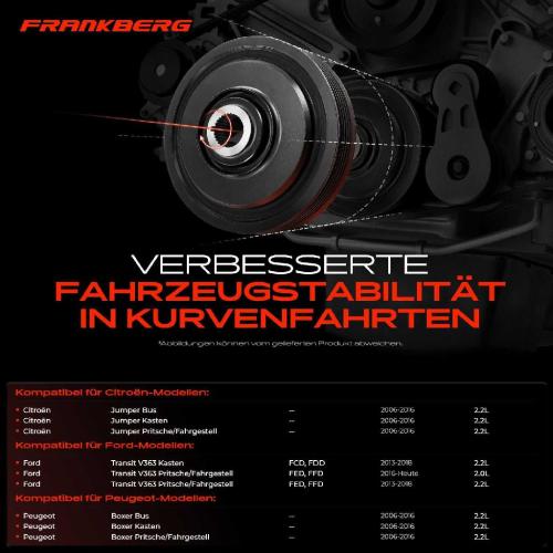 1x Riemenscheibe Kurbelwelle für Ford Transit V363 FED Citroën Jumper Bus 2.2L Bild 1x Riemenscheibe Kurbelwelle für Ford Transit V363 FED Citroën Jumper Bus 2.2L