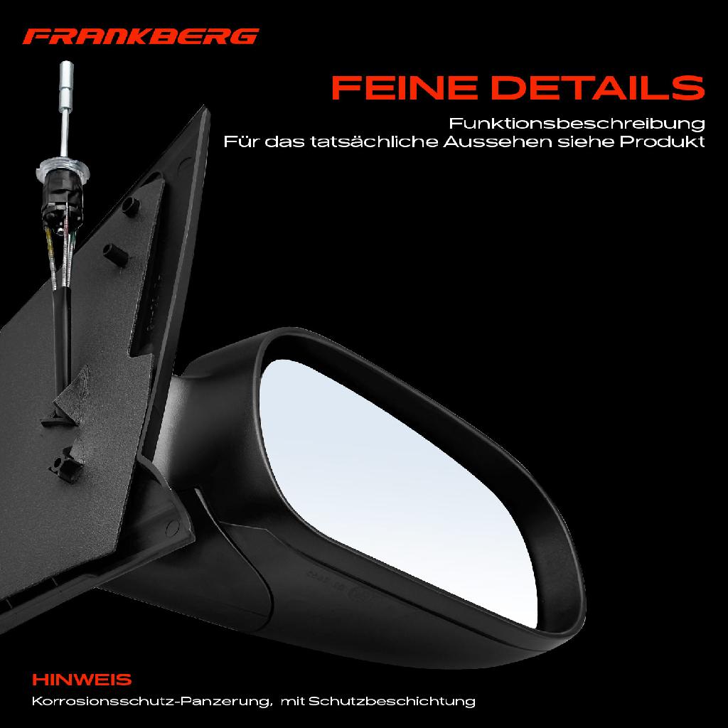 1x Außenspiegel Rechts für VW Fox Schrägheck 5Z1 5Z3 5Z4 2005-2011