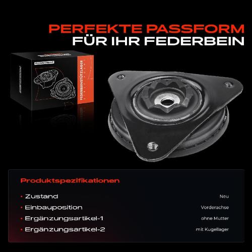 1x Domlager Federbeinstütz lager für Nissan Qashqai 2 Renault Kadjar Megane 4 Bild 1x Domlager Federbeinstütz lager für Nissan Qashqai 2 Renault Kadjar Megane 4