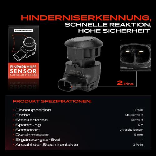 1x Parksensor PDC Sensor Hinten für Lexus IS E1 E2 Toyota Verso R2 P12 Bild 1x Parksensor PDC Sensor Hinten für Lexus IS E1 E2 Toyota Verso R2 P12