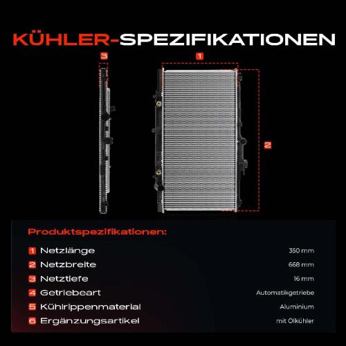 1x Kühler Wasserkühler Motorkühler für Honda Accord V Prelude V 2.0L-2.3L 1993-2000 Bild 1x Kühler Wasserkühler Motorkühler für Honda Accord V Prelude V 2.0L-2.3L 1993-2000