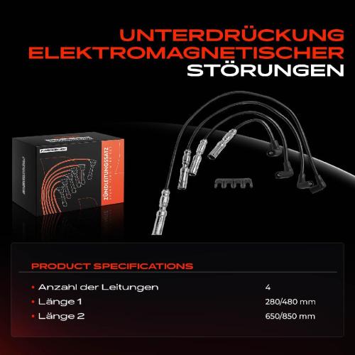 4x Zündleitungssatz Zündkabel für VW Golf IV 1J1 Bora Skoda Octavia I 1U5 2.0L Bild 4x Zündleitungssatz Zündkabel für VW Golf IV 1J1 Bora Skoda Octavia I 1U5 2.0L