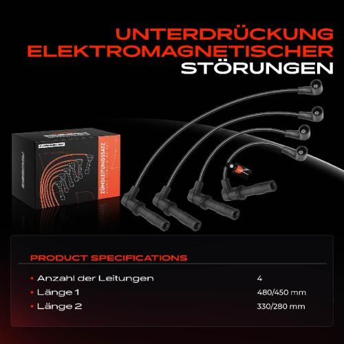 4x Zündleitungssatz Zündkabel für VW Golf IV Polo Bora Skoda Fabia I 6Y2 Seat Bild 4x Zündleitungssatz Zündkabel für VW Golf IV Polo Bora Skoda Fabia I 6Y2 Seat