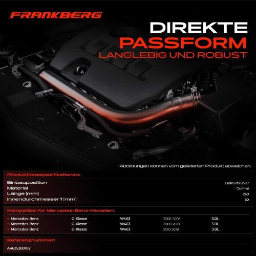 1x Kühlerschlauch Turboschlauch für Mercedes-Benz G-Klasse W463 3.0L 2006-2018 Bild 1x Kühlerschlauch Turboschlauch für Mercedes-Benz G-Klasse W463 3.0L 2006-2018