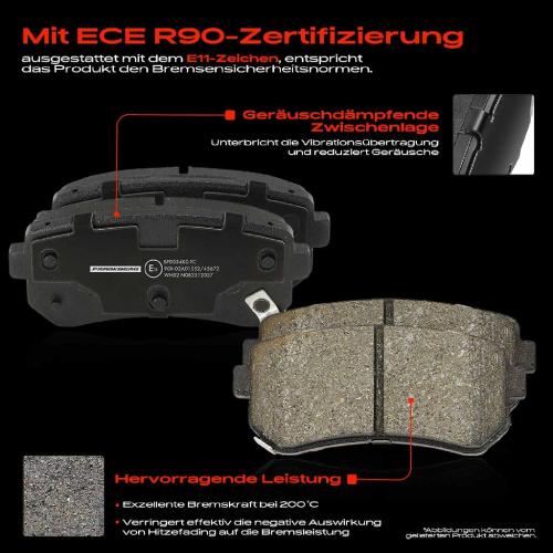 2x Bremsscheiben 4x Bremsbeläge Hinterachse für Hyundai Accent III MC i20 PB PBT KIA Rio II JB Bild 2x Bremsscheiben 4x Bremsbeläge Hinterachse für Hyundai Accent III MC i20 PB PBT KIA Rio II JB